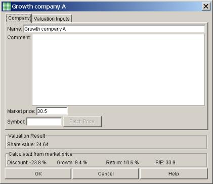 Company information view